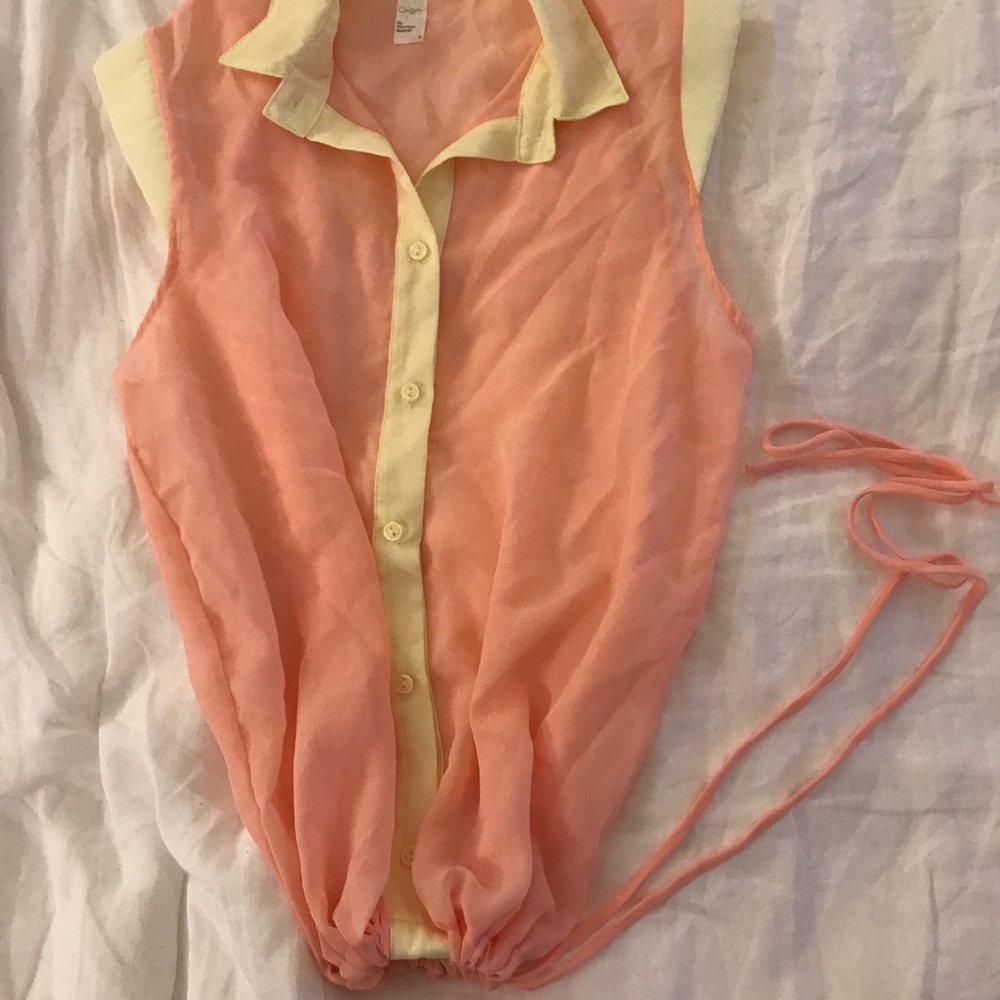 American Apparel Chiffon Top - Picture 2 of 3